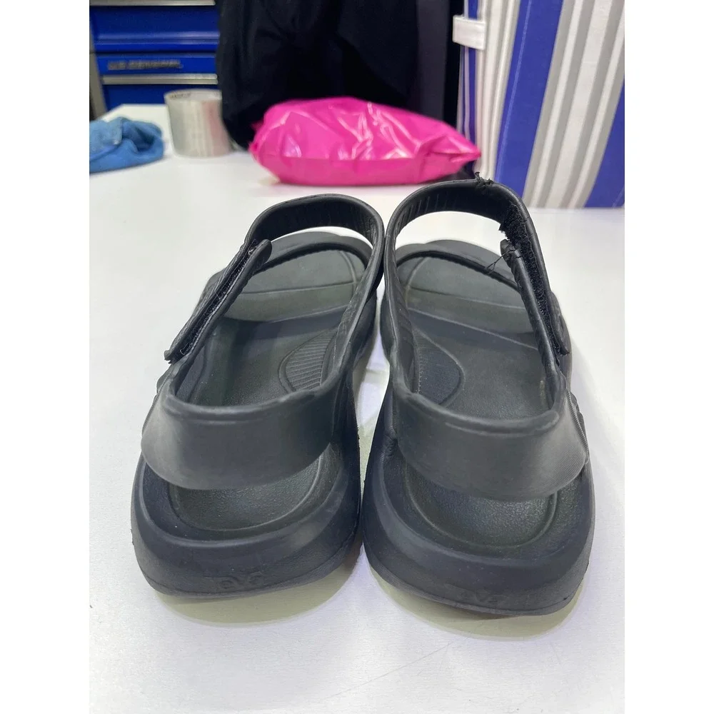 Teva Hurricane Drift Mens 10 Black Water Sandals Lightweight Injection Molded
